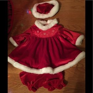 Baby’s First Christmas Dress Red Velvet 0-3 months